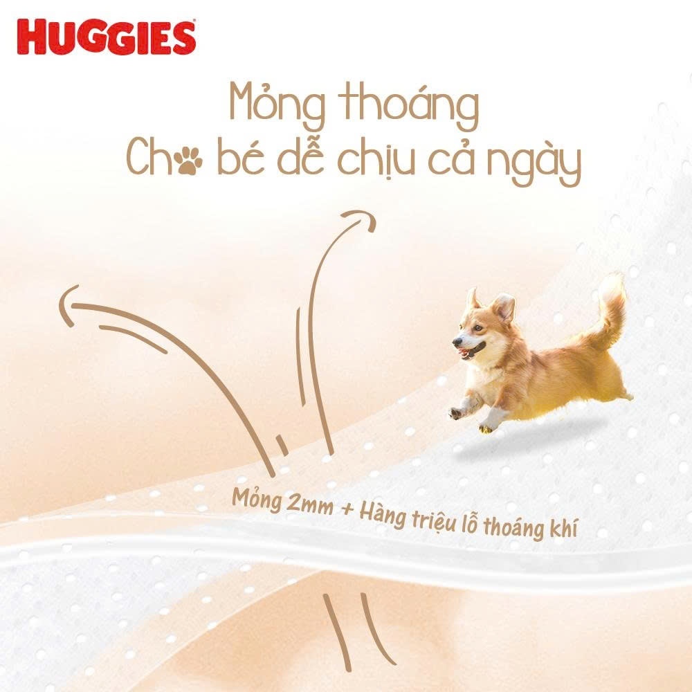 Tã bỉm QUẦN Huggies Gentle Soft - Corgi miếng êm mềm nâng niu làn da bé Size XL34 miếng