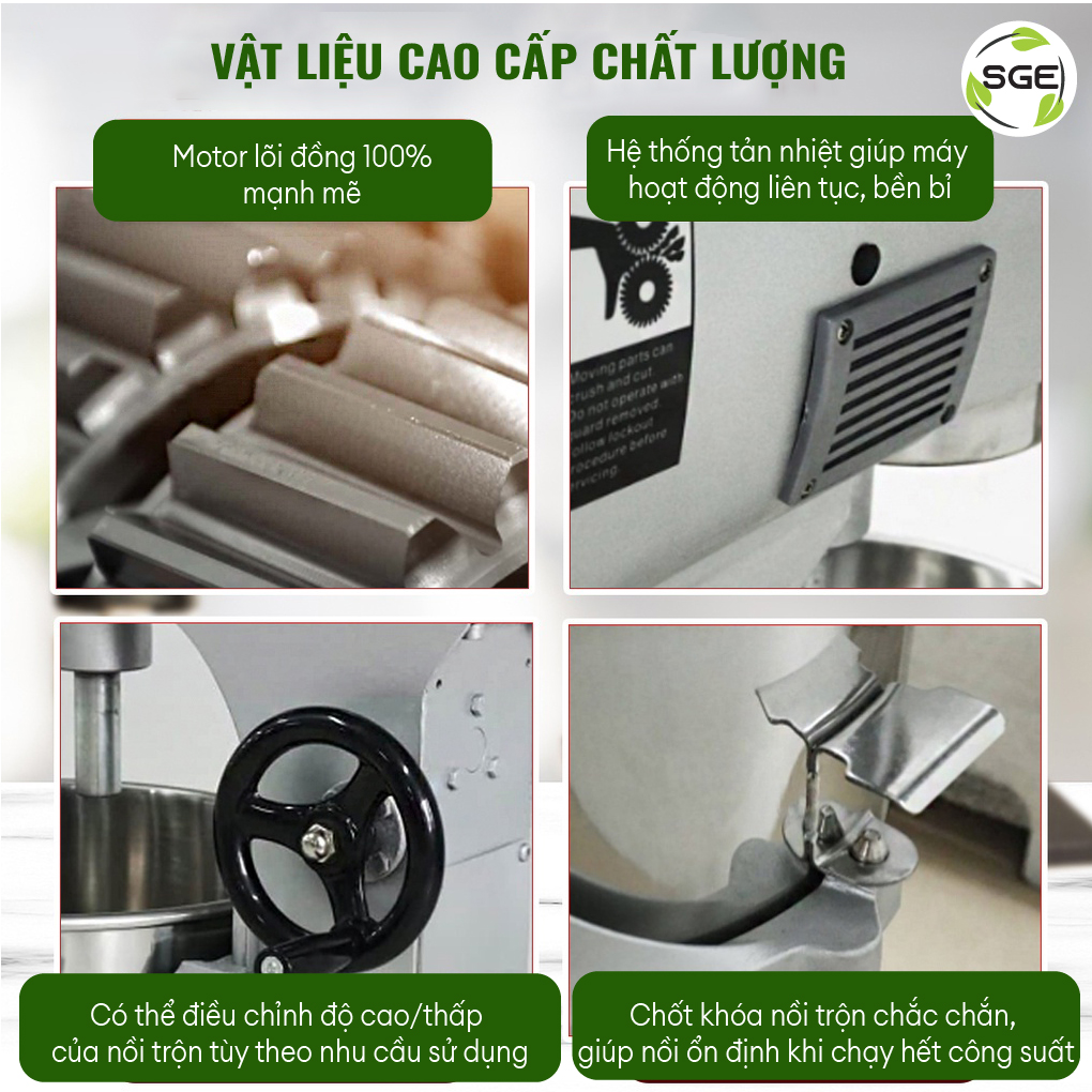 Máy Trộn Thực Phẩm, Máy Đánh Trứng, Máy Nhào Bột Em40 . Máy Dùng Cho Hộ Kinh Doanh, Gia Đình, Sản Xuất Công Nghiệp.Hàng Nhập Khẩu Chính Hãng Thailand