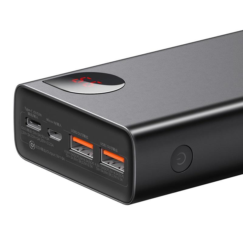 Baseus -BaseusMall VN Pin sạc dự phòng Baseus Adaman Digital Display Quick Charge Power Bank 20000mAh 65W