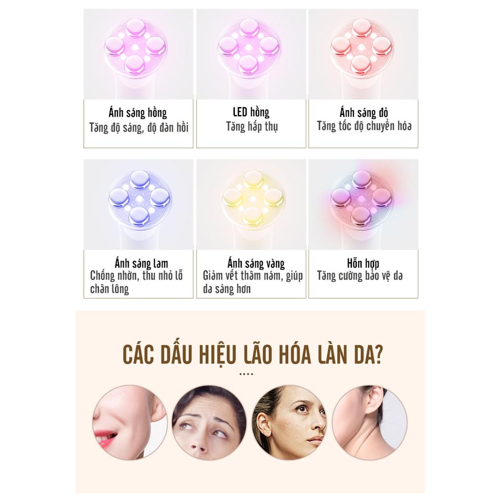 Máy Đẩy Dưỡng Chất Tái Tạo Collagen KSKIN Sử Dụng Công Nghệ Ánh Sáng Sinh Học Giúp Trẻ Hóa Da - Hàng Chính Hãng