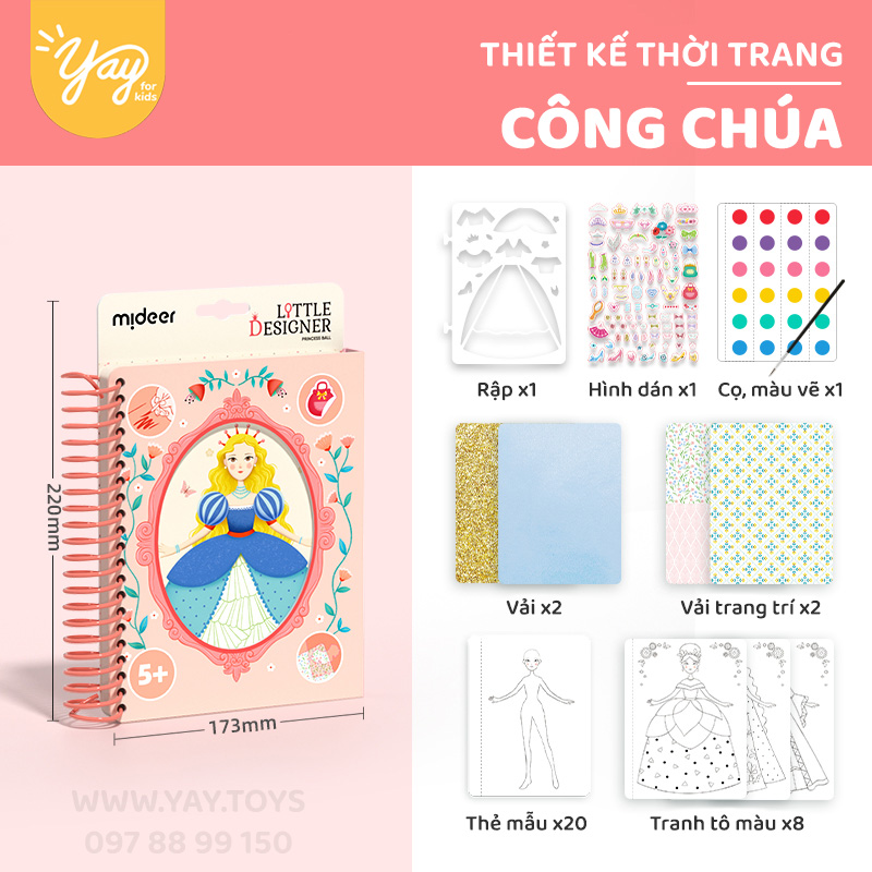 [Nhiều Mẫu] Sổ Tay Thiết Kế Thời Trang Cho Bé