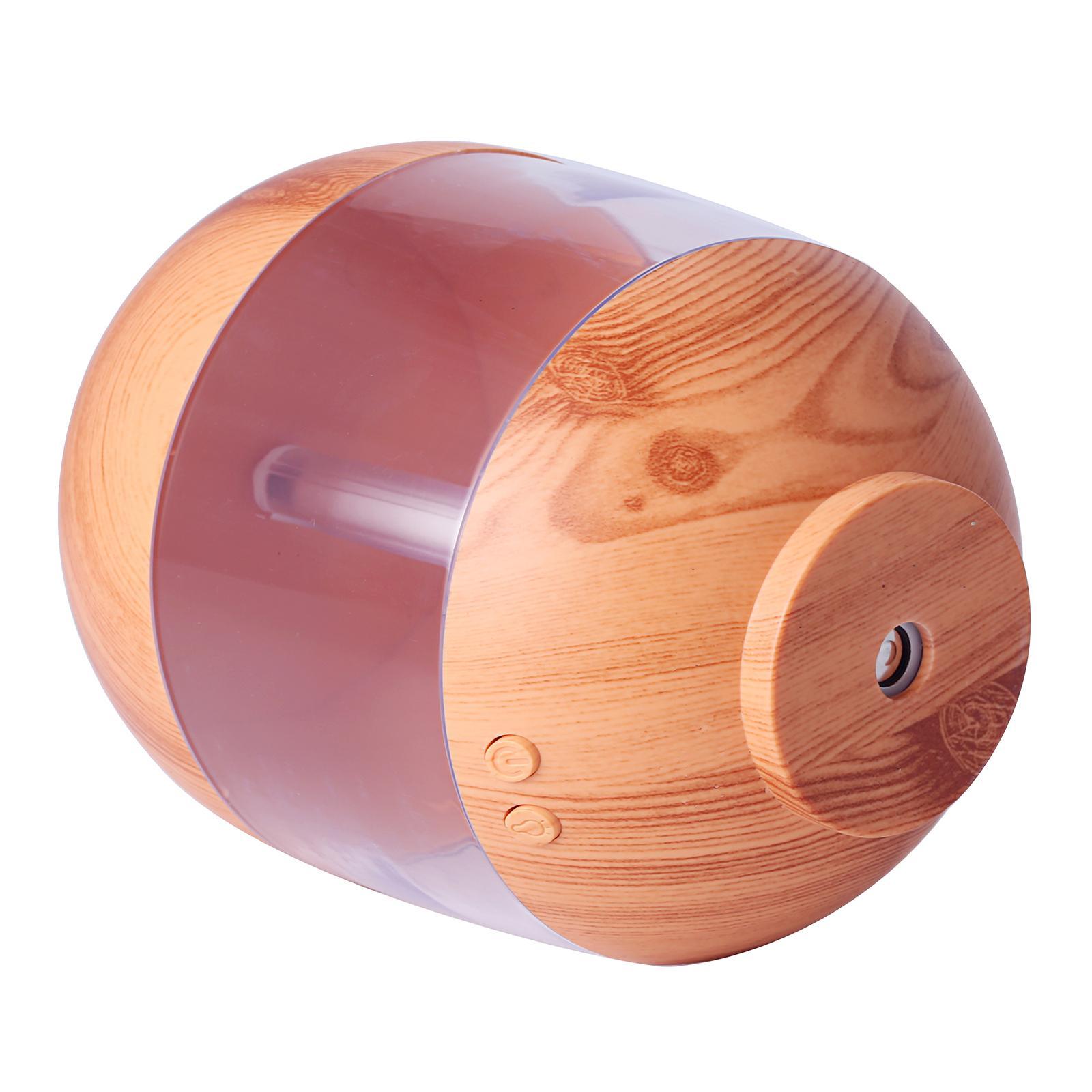 Wood Grain Cool Mist Humidifier Night Lamp Essential Oil Aroma Diffuser for Office Bedroom