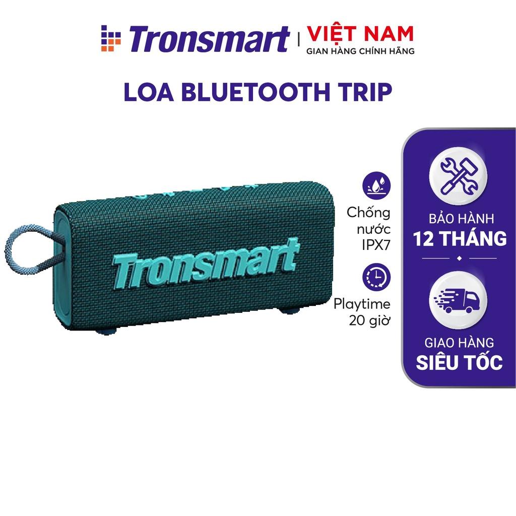 Loa Bluetooth Tronsmart Trip Chống nước IPX7 Thời lượng pin 20 giờ, tích hợp Micro - Hàng Chính Hãng - Bảo Hành 12 Tháng