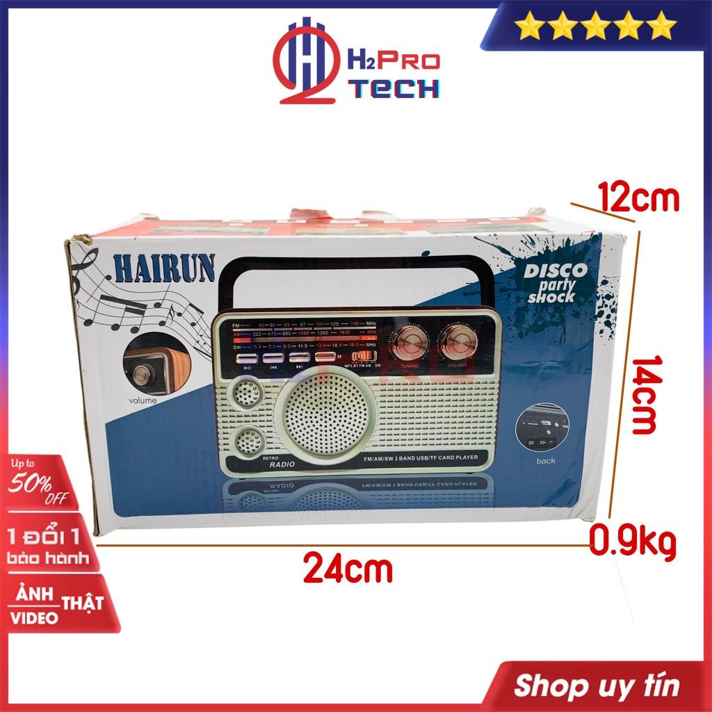 Đài fm radio, đài radio cho người già Hairun HR-506BT FM/AM/SW đa năng-nghe nhạc MP3 loa Bluetooth/USB/TF/AUX-H2pro