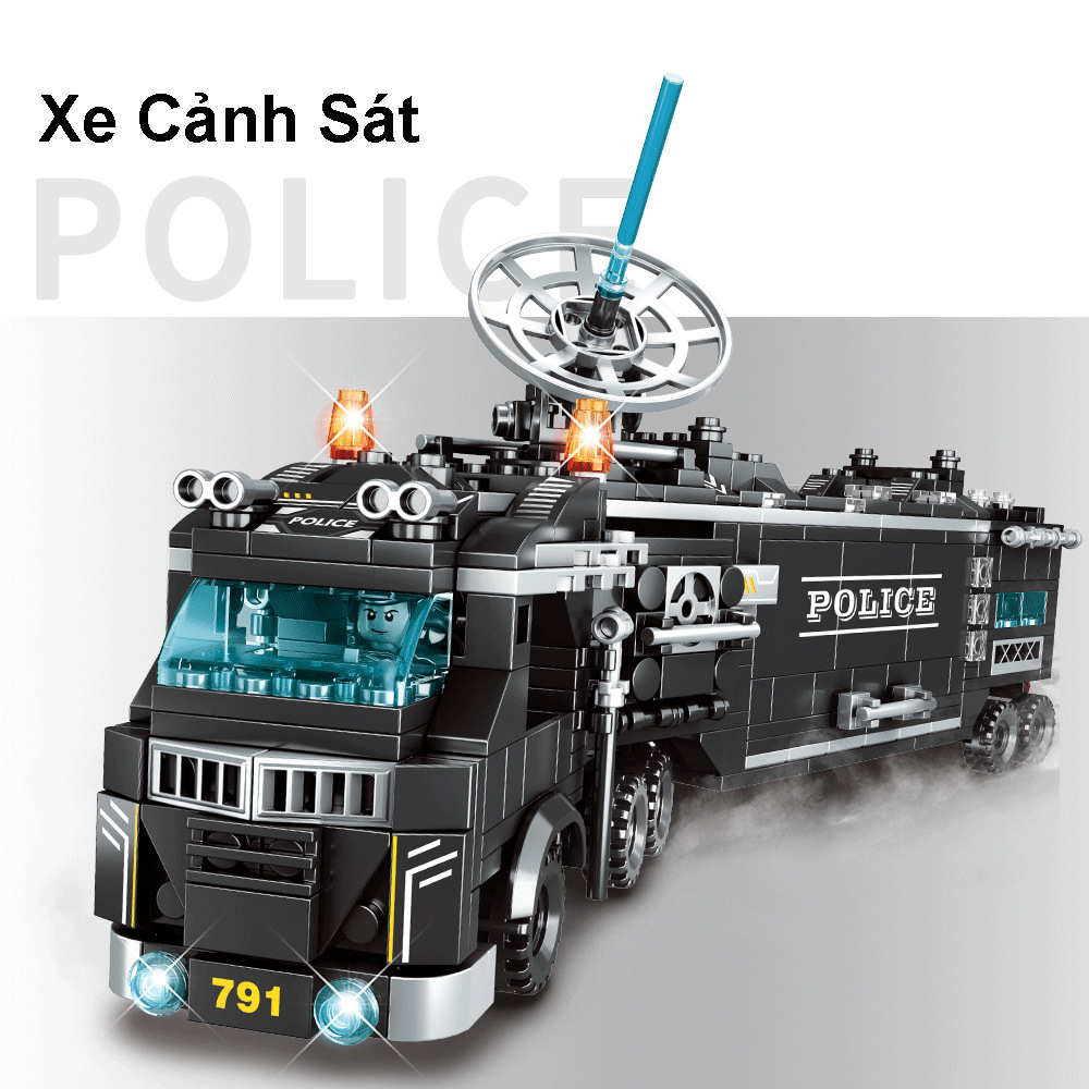 ĐỒ CHƠI LẮP GHÉP XẾP HÌNH MÔ HÌNH BIỆT ĐỘI SWAT,XE ÔTÔ QUÂN ĐỘI,ROBOT, TRỰC THĂNG, CẢNH SÁT
