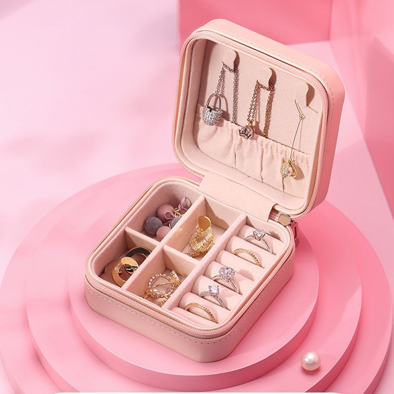 Hộp Đựng Trang Sức Bằng Da PU Cute - Giao hàng ngẫu nhiên