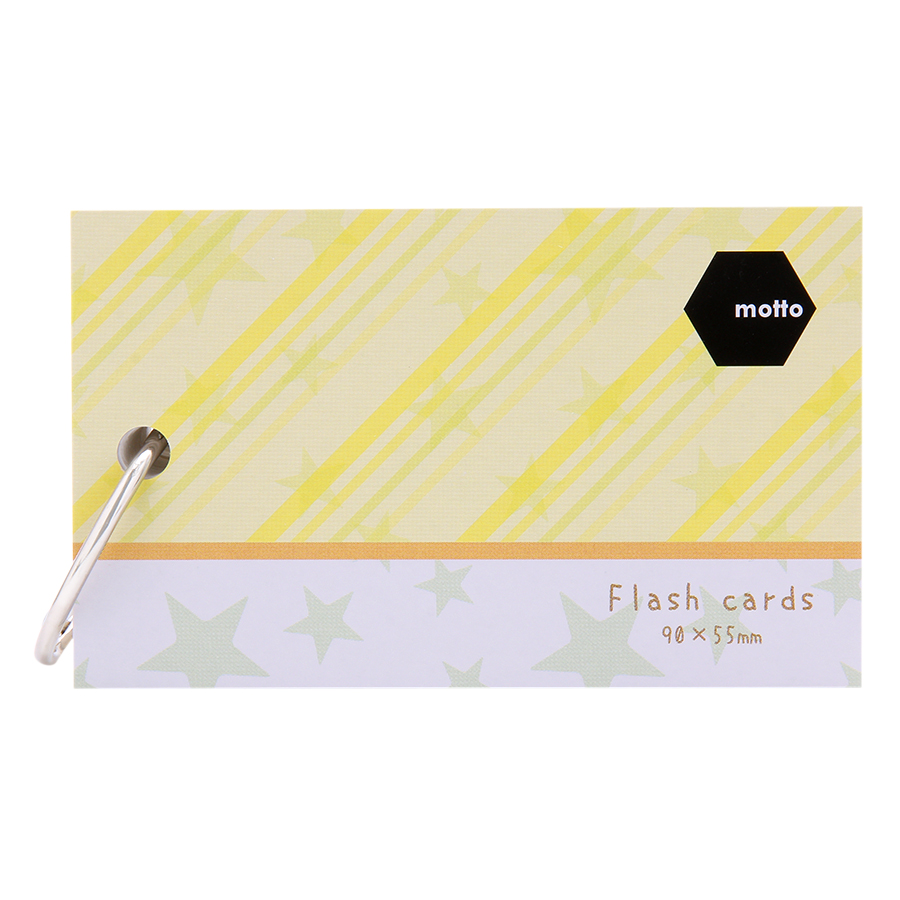 Giấy Note Motto Flash Cards CYFC90-BL (200g) - Màu Xanh