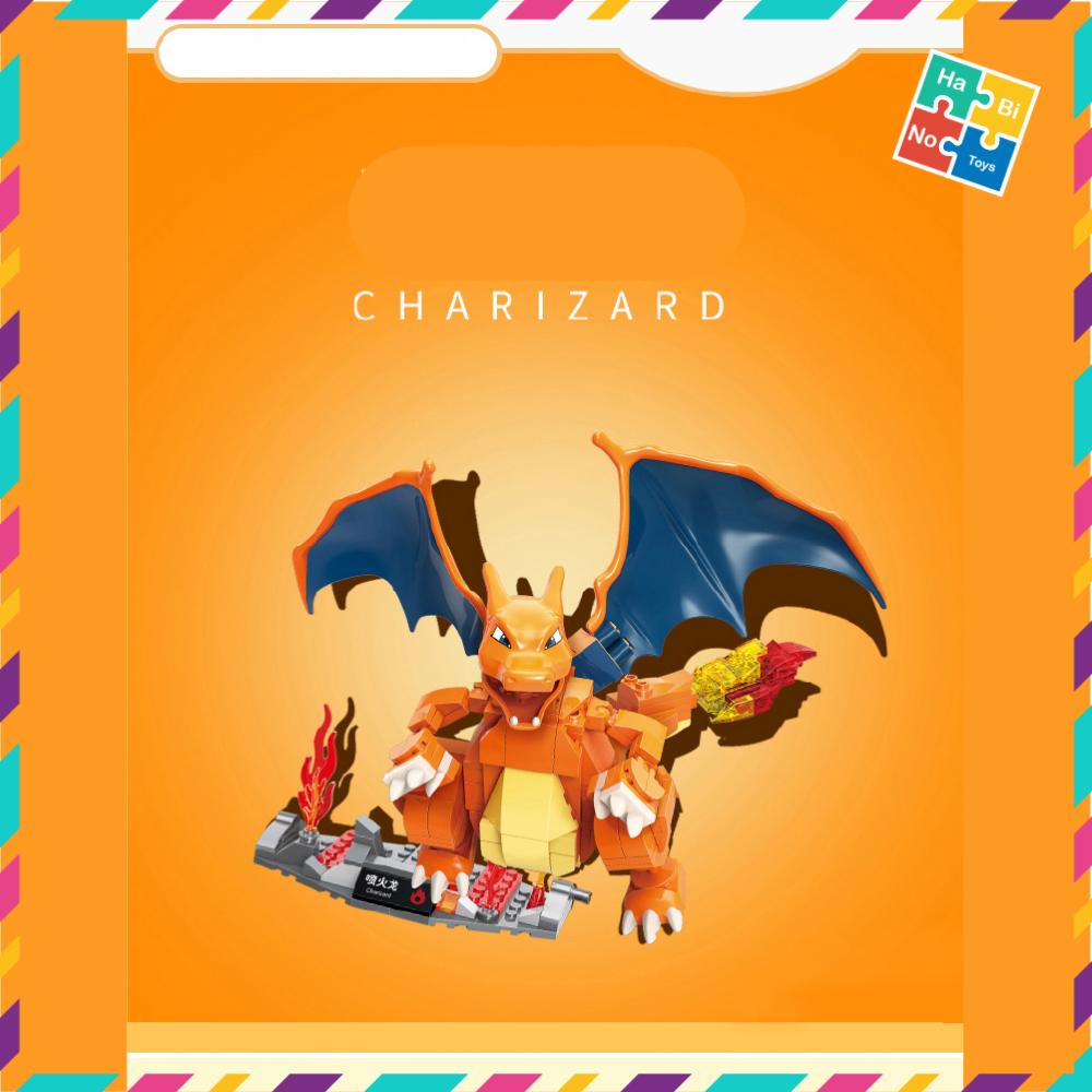 Lắp Ráp Pokemon Pikachu Keeppley Đồ Chơi Mô Hình Rồng Charizard 273 Chi Tiết Hoạt Hình Truyện Tranh Brickheadz B0108 Cho Trẻ Từ 6 Tuổi