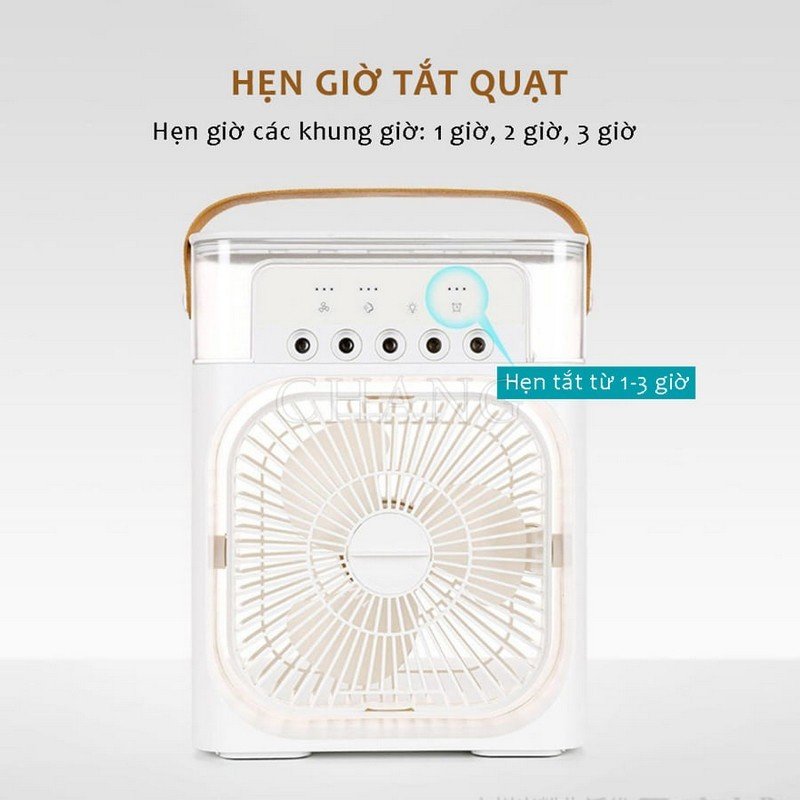 Quạt Điều Hòa Phun Sương Hơi Nước Air Cooler 3 Cấp Độ Có Đèn Led