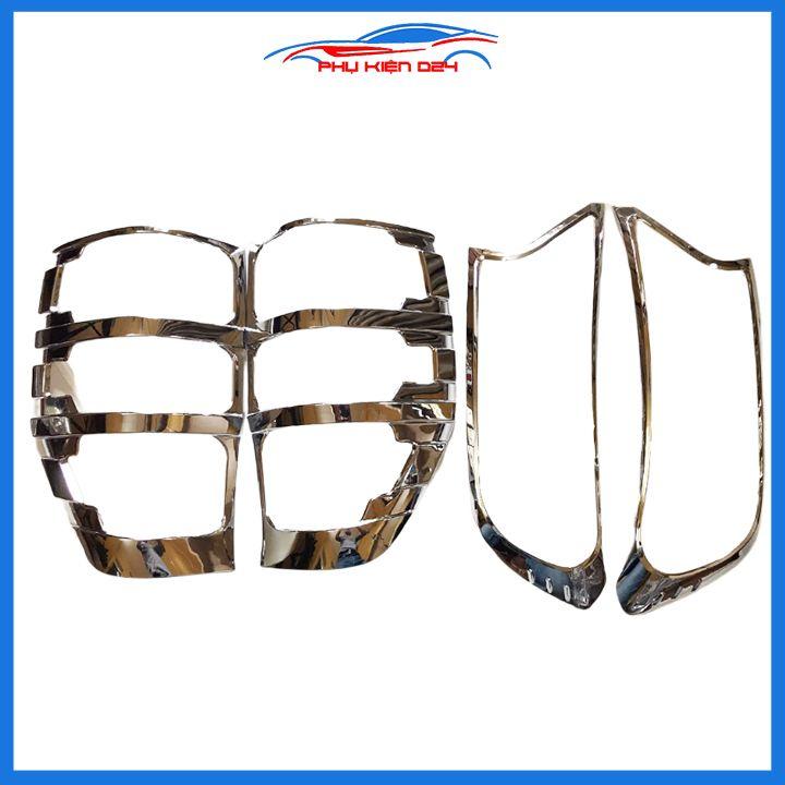 Ốp viền đèn pha hậu mạ crom Ranger 2014-2015-2016-2017-2018-2019-2020-2021 chống trầy trang trí bảo vệ xe