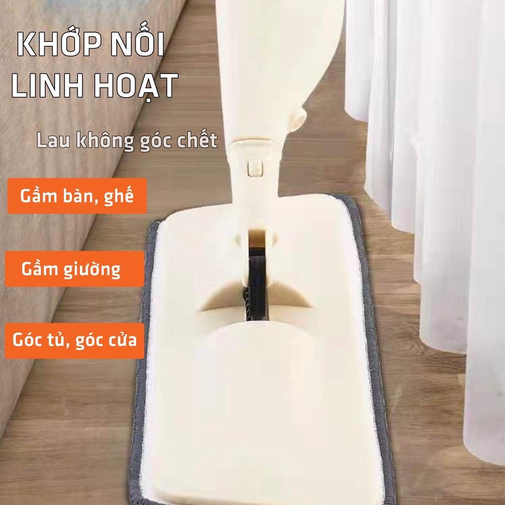 Chổi lau nhà phun sương thông minh xoay 360 độ,Cây lau nhà bình xịt phun sương 2 trong 1