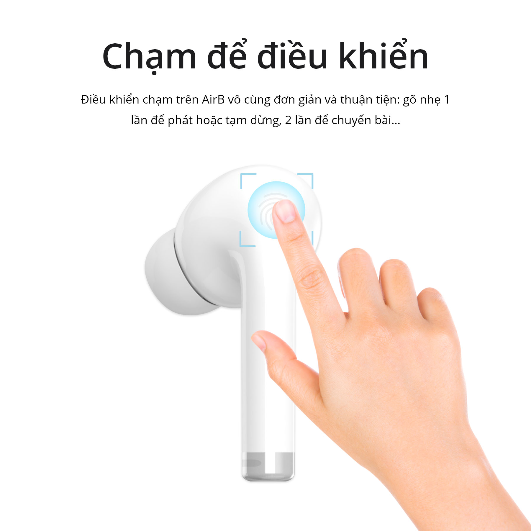 Tai nghe bluetooth không dây AirB, chất âm cực hay, giá tốt, dùng lâu không đau tai, không rơi - Hàng chính hãng