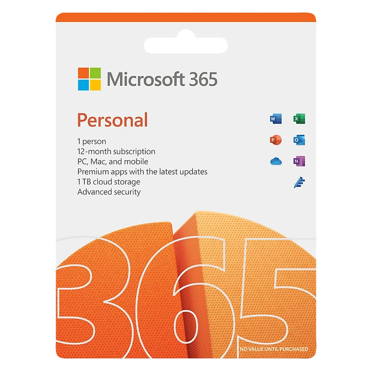 KEY ĐIỆN TỬ Phần mềm Microsoft Office 365 Personal (QQ2-00003) | 12 tháng | Dành cho 1 người | 5 thiết bị/tài khoản | Word, Excel, PowerPoint | 1TB OneDrive