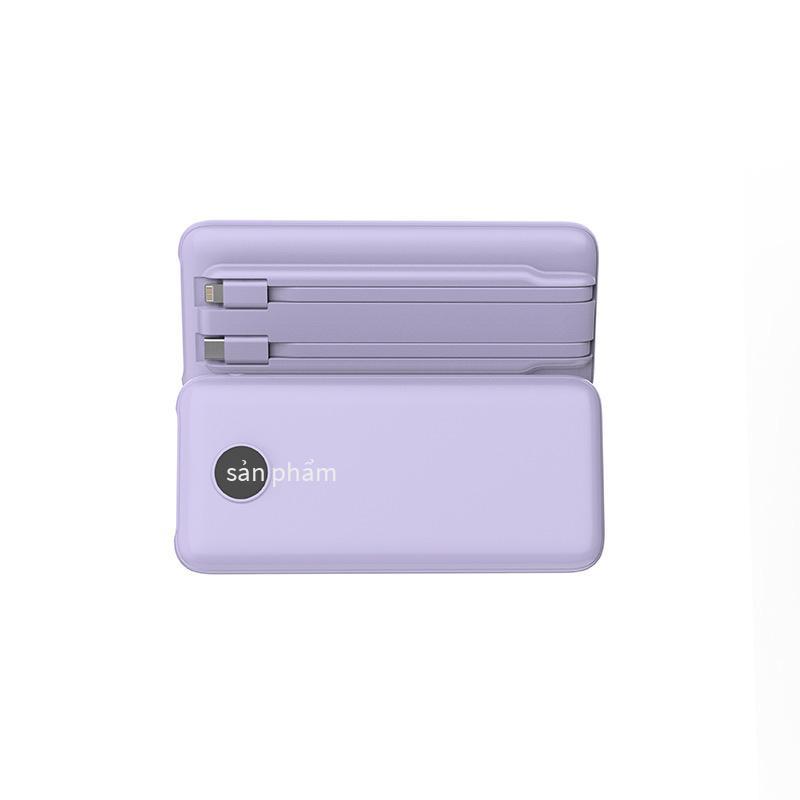 Kho báu sạc nhanh PD kiểu mới nhất 10000mAh màn hình kỹ thuật số di động nhỏ dung lượng lớn đi kèm với kho báu sạc dòng