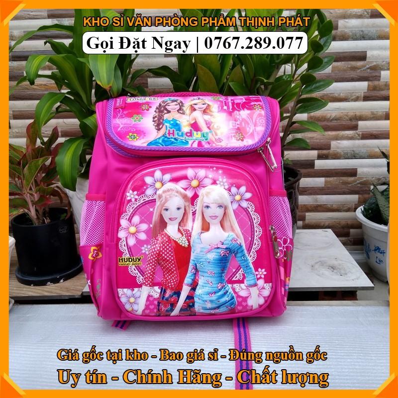 Ba lô - cặp học sinh siêu nhẹ chống gù lưng cho bé trai  bé gái cấp 1 hình nổi  HUDUY.