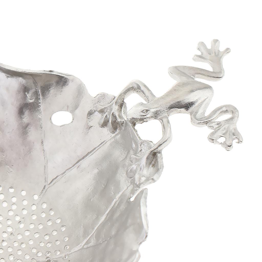 2 Pieces Pure Tin Tea Filter Strainer Leaf Shaped Kungfu Tea Set Accessory