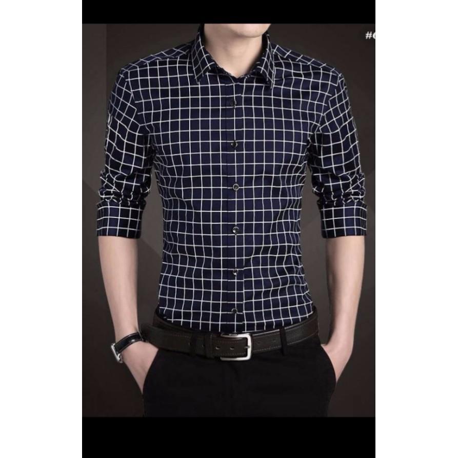 ÁO SƠ MI CARO AKHOI+ TẶNG KÈM ÁO THUN TRẮNG THỜI TRANG CAO CẤP