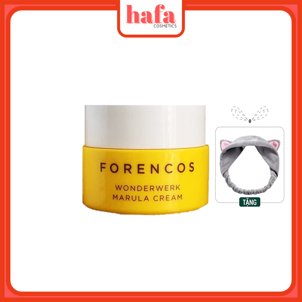 Kem Dưỡng Da Ban Đêm Forencos Wonderwerk Marula Cream MINISIZE 10ml +Tặng Băng Đô (màu ngẫu nhiên)