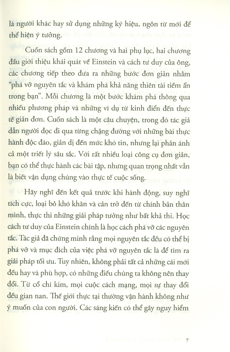 Tư Duy Như Einstein - Các Phương Pháp Đơn Giản Để Phá Vỡ Nguyên Tắc Và Khám Phá Khả Năng Thiên Tài tiềm Ẩn Trong Bạn