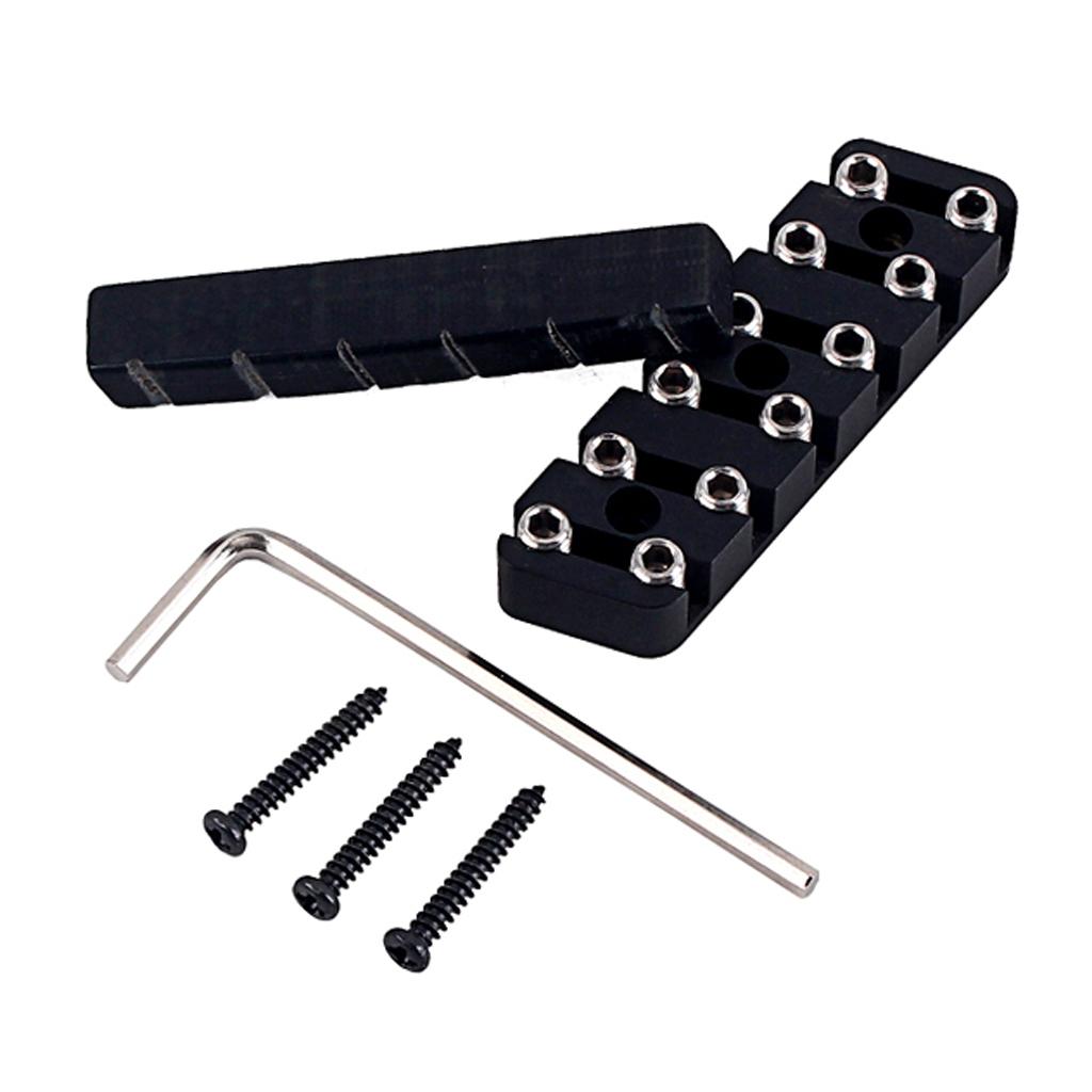 6/7/8 String Headless Guitar Bridge & Slotted Camel Bone Nut For Guitar Accs