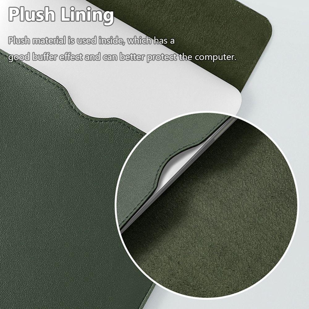 Túi Da PU Cho 13 15 Inch Siêu Mỏng Laptop Đựng Máy Tính Xách Tay Dành Cho iPad Túi Đựng HP dell Lenovo MacBook
