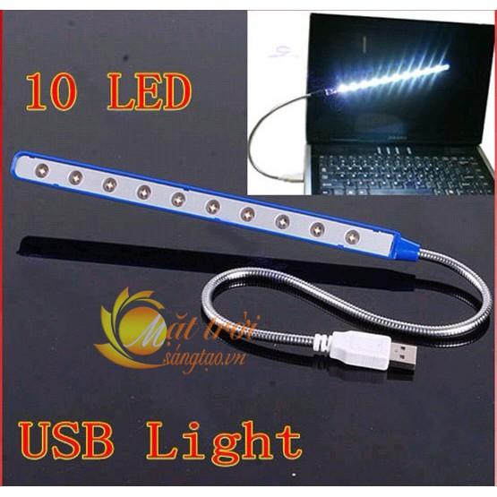 Đèn đọc sách, soi bàn phím laptop cắm USB 10 led