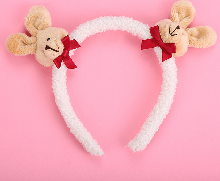 Cài Tóc Thỏ Con Lông Xù Siêu Cute