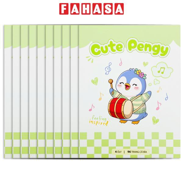 Bộ 6 Tập Học Sinh Pengy's Diary - 4 Ô Ly Vuông - 96 Trang 100gsm - The Sun - Cute