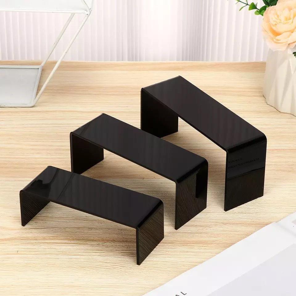 Acrylic Combo 5 kệ Mica chữ U - dày 3mm 4mm 5mm , Acrylic . - Trắng sữa