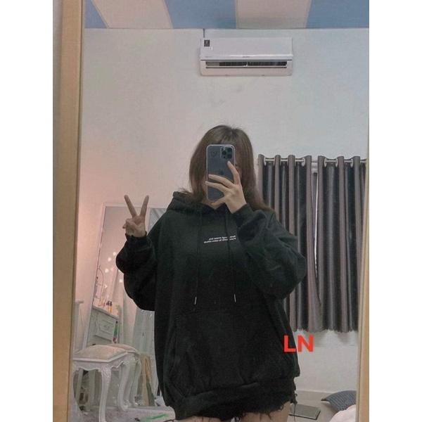 Áo hoodie 2 dòng chữ nhỏ TH6