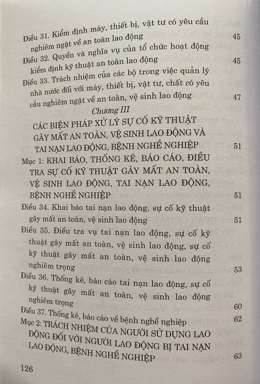 Luật  An Toàn, Vệ Sinh Lao Động ( hiện hành )