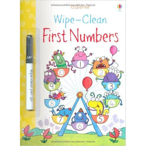 Sách tẩy xóa tiếng Anh - Usborne First Numbers