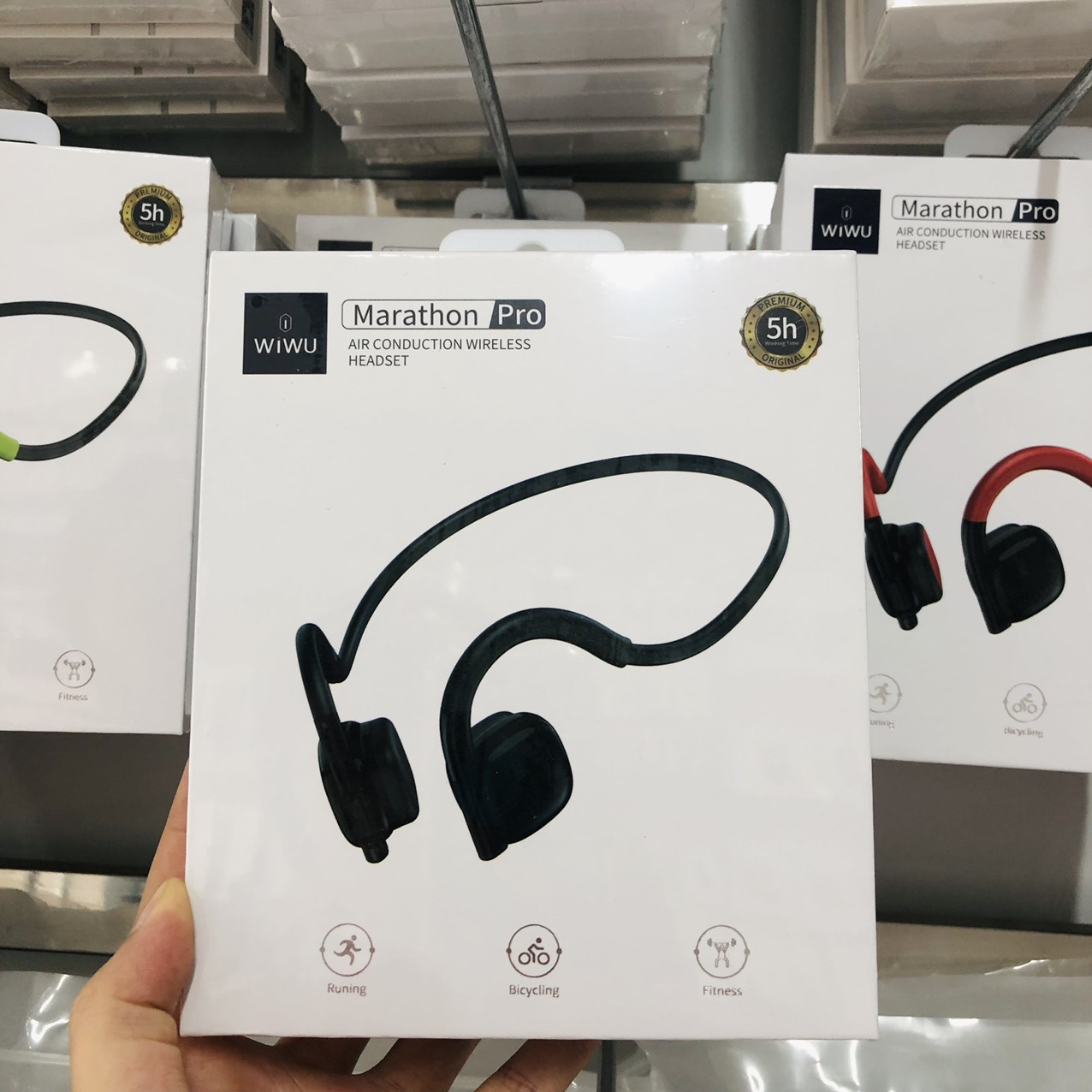 Tai nghe Wiwu Marathon Pro Kết Nối Bluetooth Kiểu Dáng Thể Thao, Chất Lượng Âm Thanh Độ Nét Cao, Tuổi Thọ Pin Lâu Dài - Hàng Chính Hãng