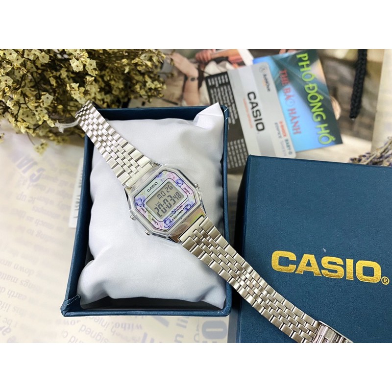 Đồng hồ nữ dây kim loại Casio LA680WA-2CDF