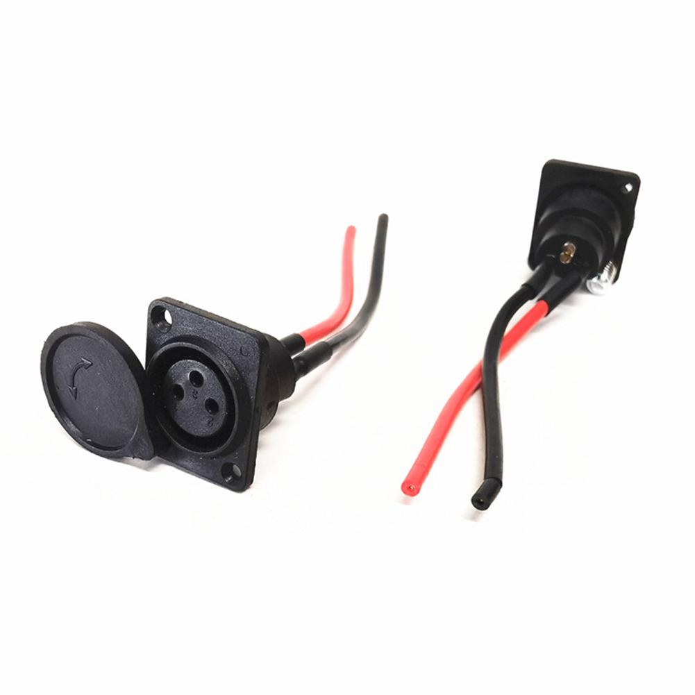 Cổng bộ sạc pin chất lượng cao 3 pin 3prong plug -port sạc cáp điện xe lăn điện cho innuovo Color: Charging Cable