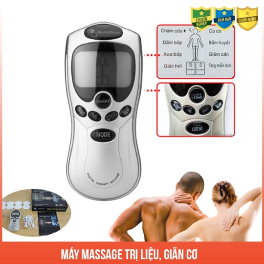 Máy massge trị liêu châm cứu 4 miếng dán xung điện ngôn ngữ tiếng việt dễ sữ dụng hàng chính hãng THAFA