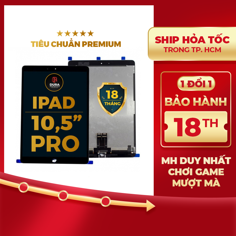 Chuẩn USA Màn hình Dura cho iPad Pro 10.5&quot; hàng chính hãng (BH 18 tháng ráp máy 1 đổi 1)