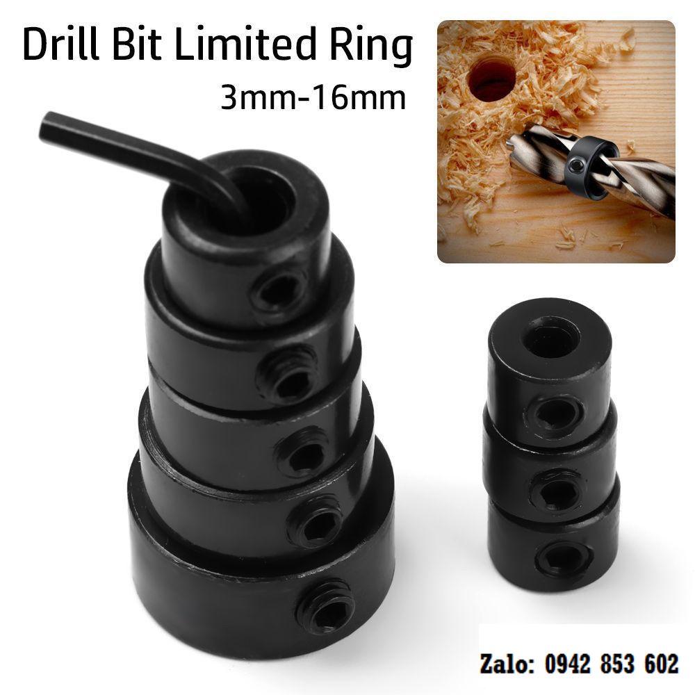 Bộ 8 Vòng Giới Hạn Mũi Khoan 3-16mm Hỗ Trợ Chế Biến Gỗ Chuyên Dụng
