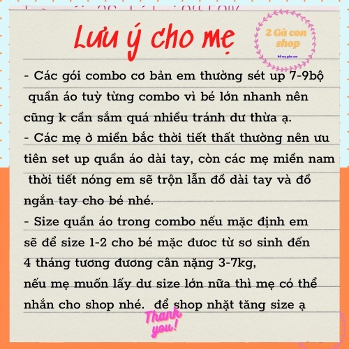 [Mã 99FMCG giảm 7% đơn 500K] Combo đi sinh cho mẹ và bé,Trọn gói sơ sinh VT5 2GACONSHOP