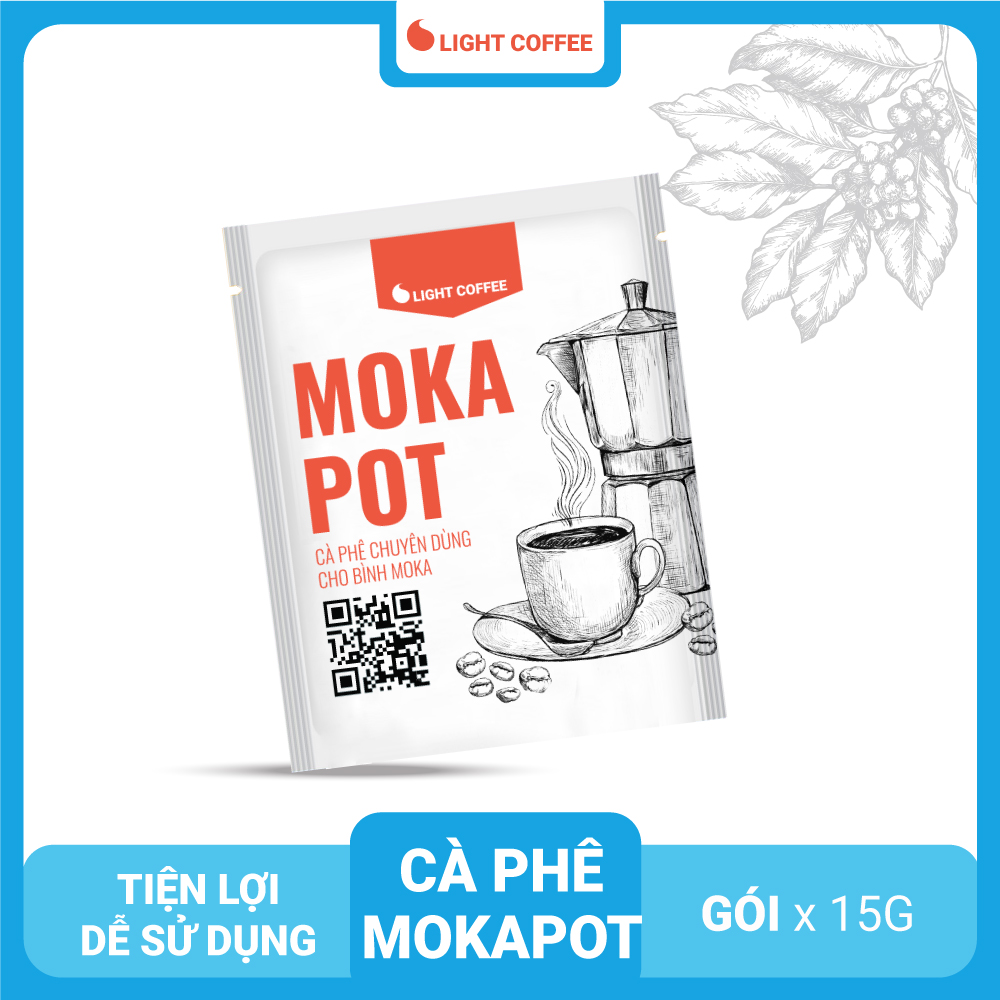 Cà phê pha Moka Pot Light Coffee - túi 15gr