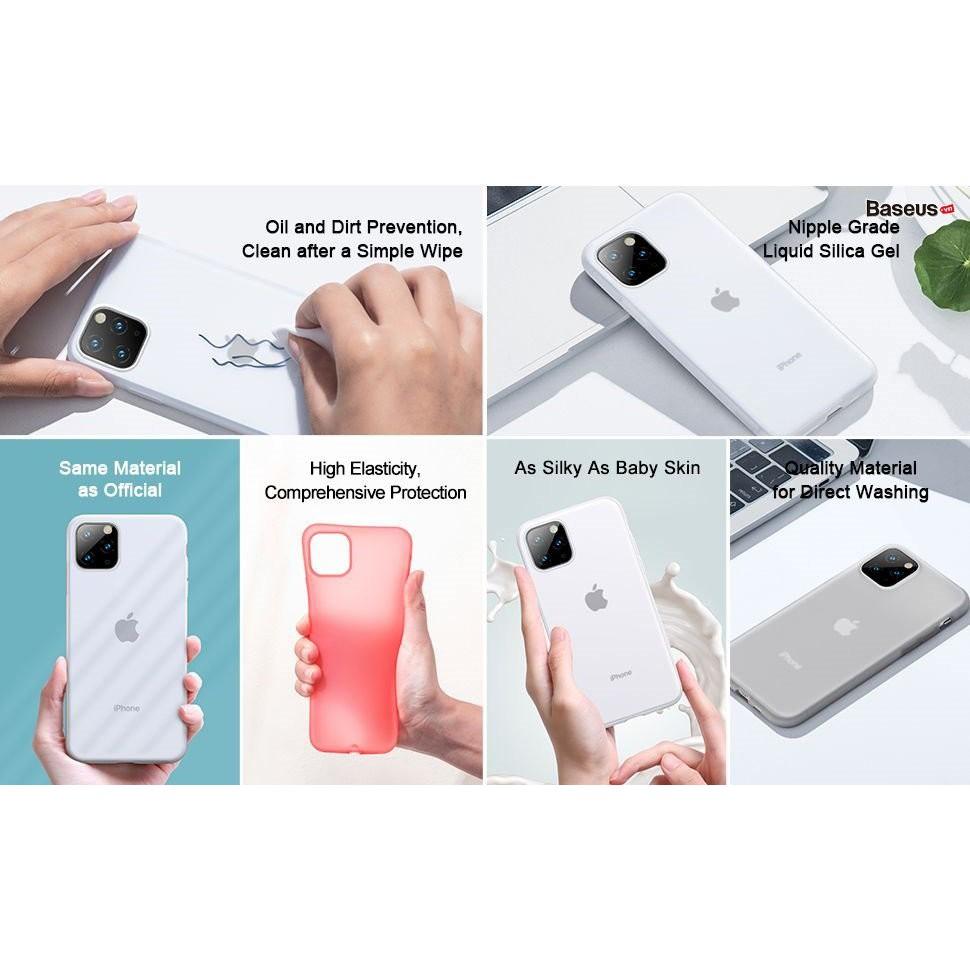 Ốp lưng chống va đập, bám bẩn dành cho iPhone 11/Pro/ Pro Max, hàng Chính Hãng Baseus