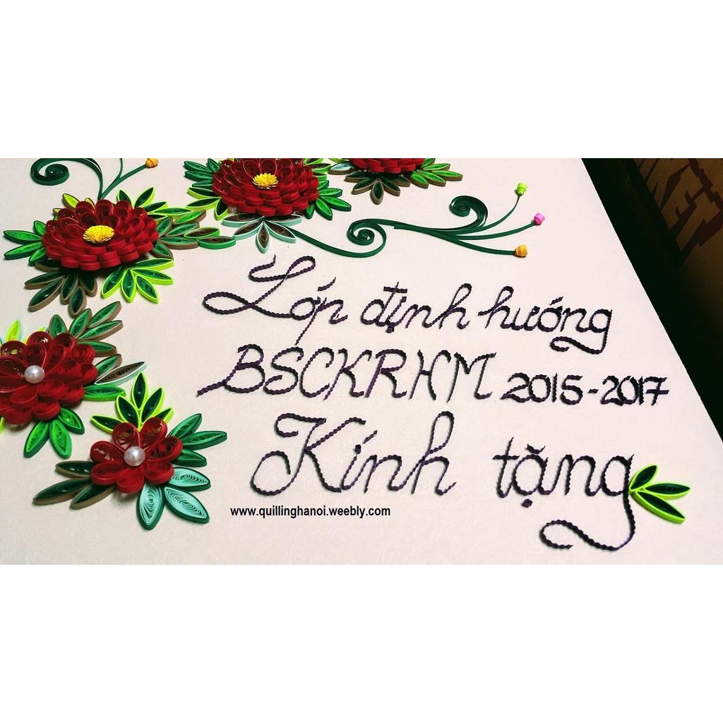 Bánh răng cuốn giấy quilling 2 tầng