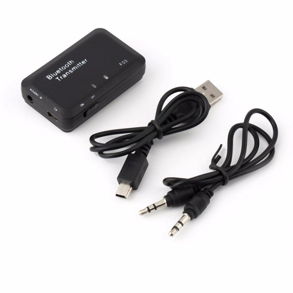 3.5mm Bluetooth Sender Adapter Stereo Audio for TV iPod Mp3 Mp4 PC
