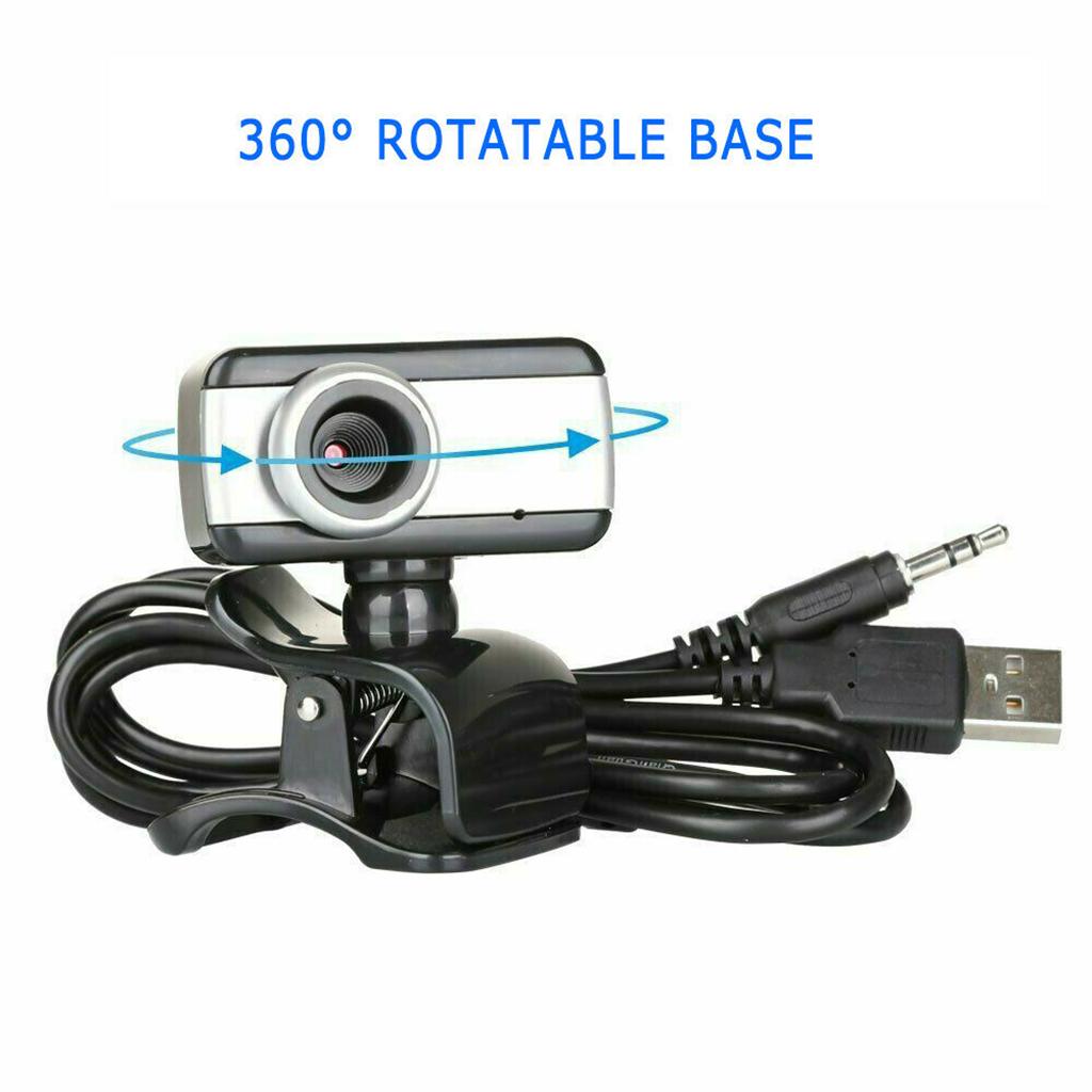 Rotatable HD Web Camera Cam Digital Webcam Camera USB2.0 CMOS With Microphone For PC Laptop