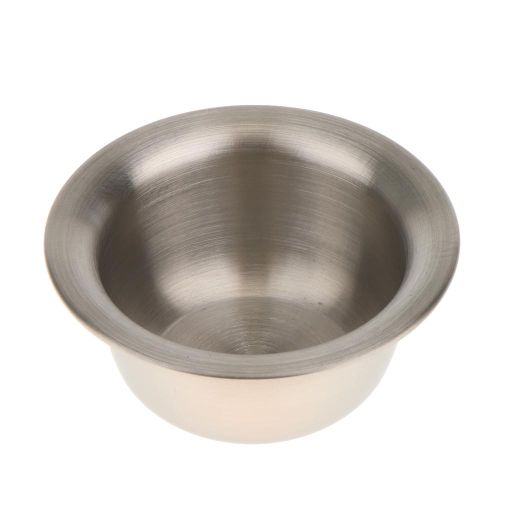 Alloy Shaving Brush Stand Holder + Shave Mug Bowl Set