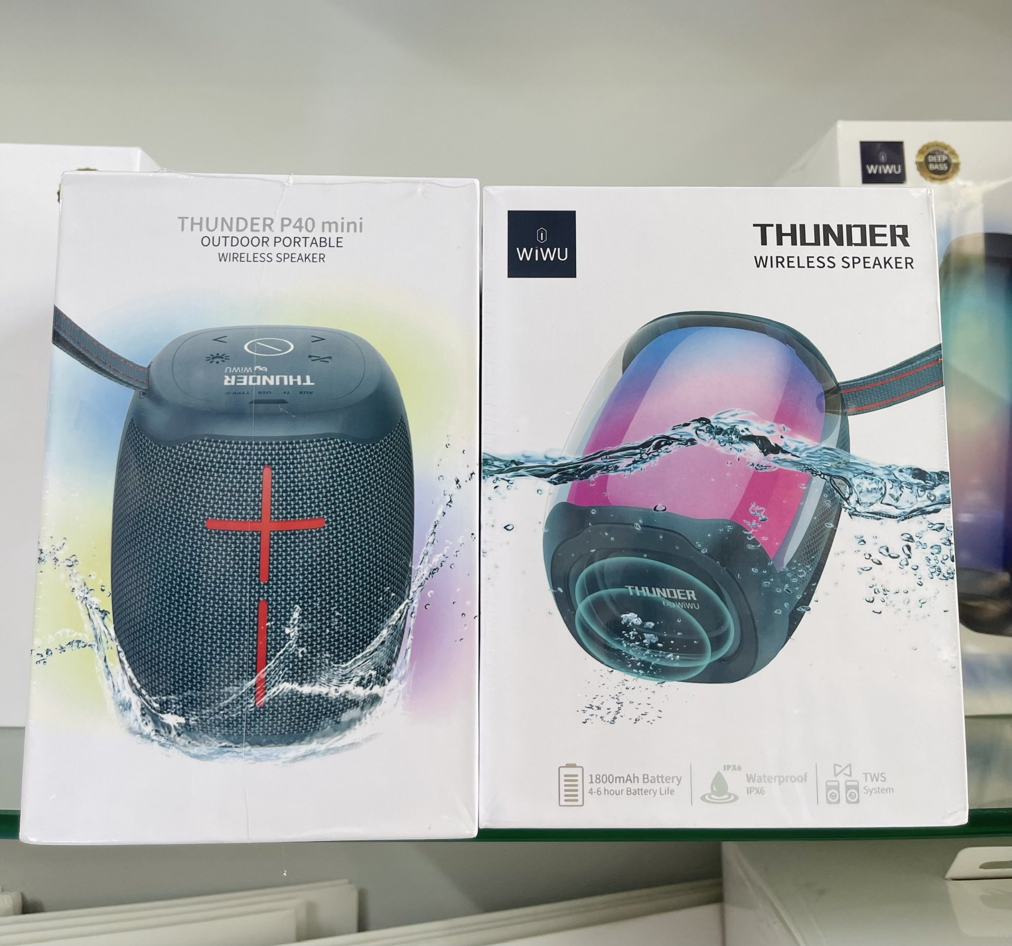 Hình ảnh Loa WiWu Thunder P40 Mini Dành Cho Các Thiết Bị Có Bluetooth  Tích Hợp Pin Dung Lượng Cao 1800mAh, IPX6 Không Thấm Nước - Hàng Chính Hãng