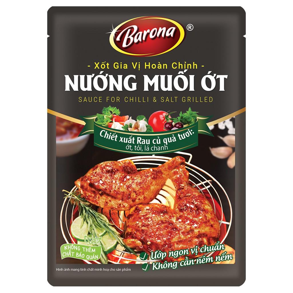 Xốt Gia Vị Hoàn Chỉnh BARONA - Nướng Muối Ớt 80g