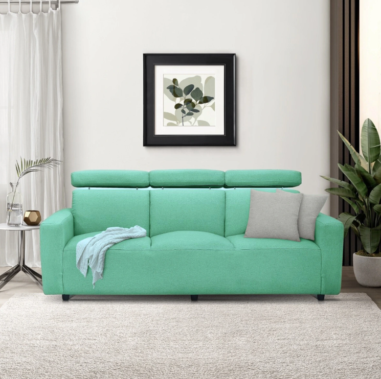 Sofa băng 3 tựa đầu bật hiện đại JNSL63 Juno Sofa KT Ngang 205cm x Cao 100cm x Sâu 98cm