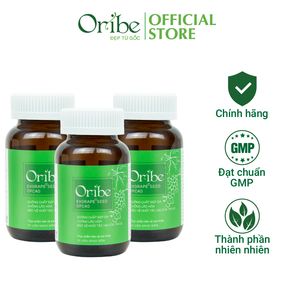 Combo 3 Viên Uống Đẹp Da Chống Nám Ngăn Ngừa Lão Hóa Oribe