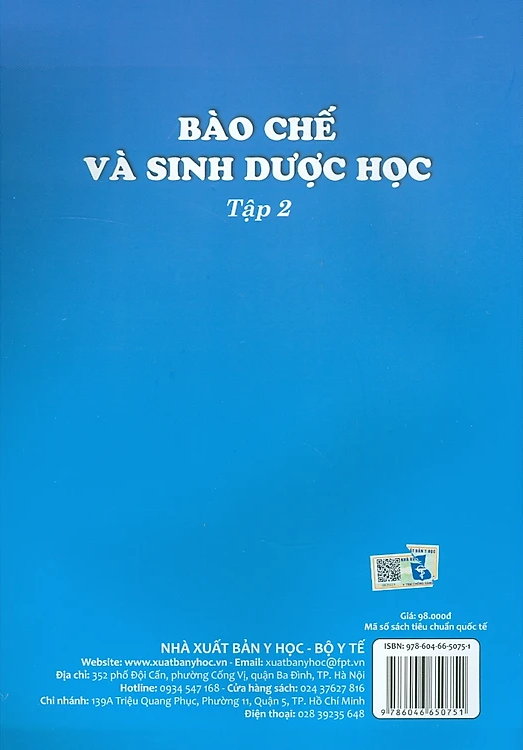 BENITO - Bào chế và sinh dược học tập 2